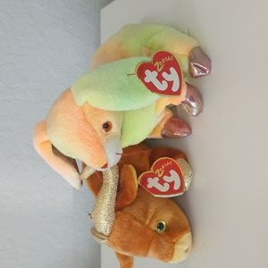 TY Beanie Baby - Zodiac Ox & Rabbit 2000